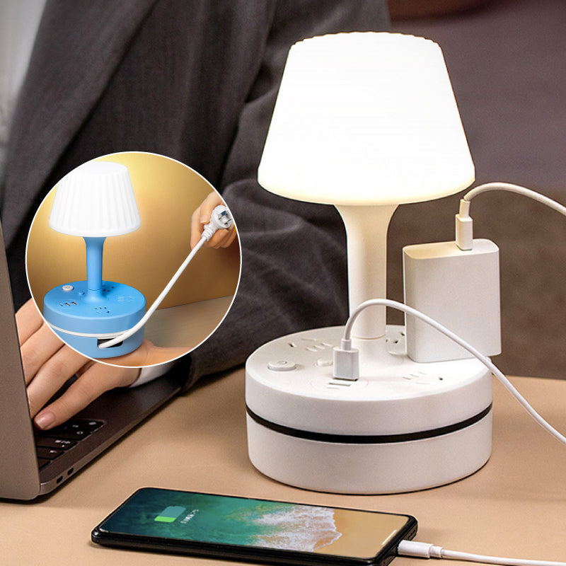 Bedside Lamp with Charging Station – Light Up & Power Up Your Nightstand