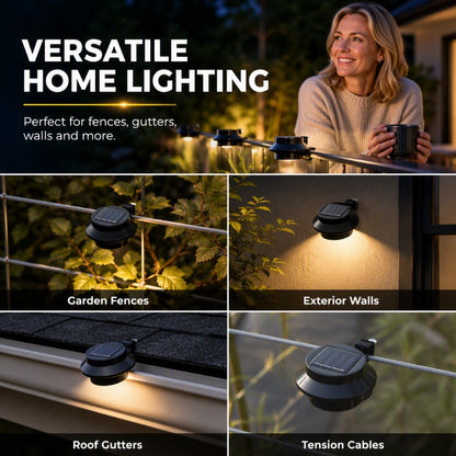 Solar LED Gutter Wall Light | Outdoor Accent