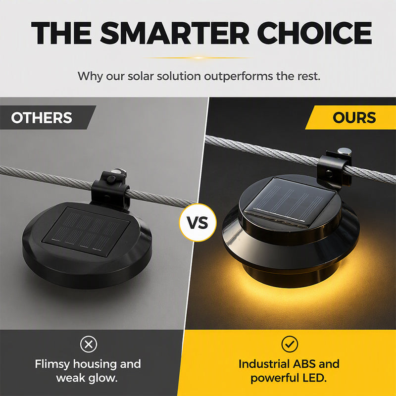 Solar LED Gutter Wall Light | Outdoor Accent