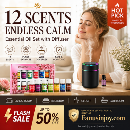 12-Pack Water Soluble Essential Oils Set